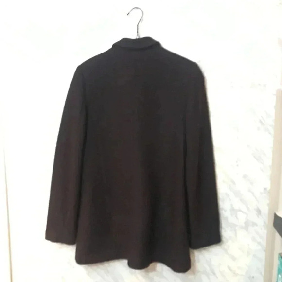 RW & Co Wool Oversized Pea Coat Purple Size Small - Picture 2 of 4